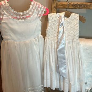 Set of white dresses